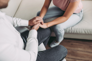 a counselor gets to know a new trauma therapy client