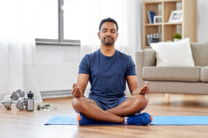 meditative therapy treatment helps a man overcome his substance abuse