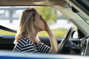 a woman struggles with the adverse effects of her xanax use