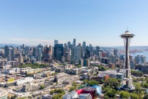 daytime view of seattle skyline where people may start finding family therapy in seattle wa